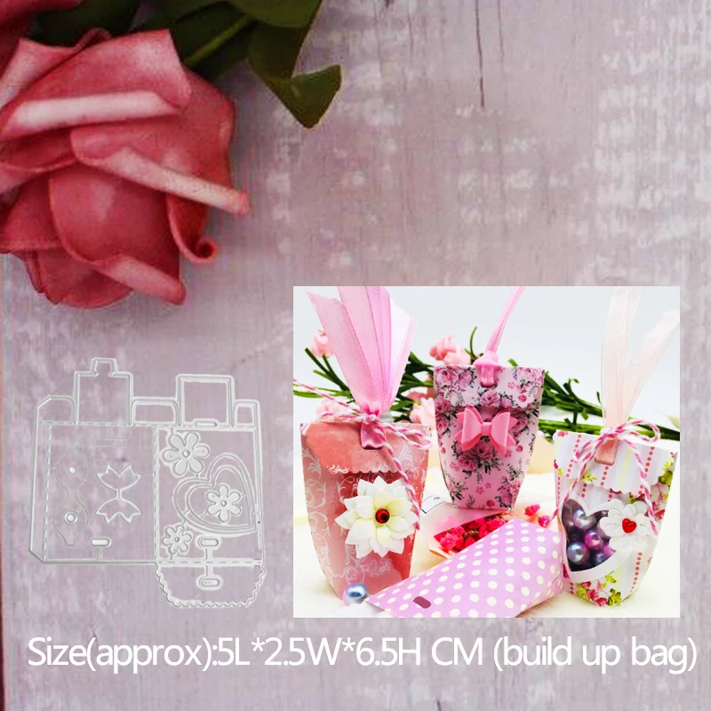 New Bag gift box heart Metal Cutting Dies for card alinacraft Scrapbooking Embossing stencil Paper Craft Album template Dies
New Bag gift box heart Metal Cutting Dies for card alinacraft Scrapbooking Embossing stencil Paper Craft Album template Dies