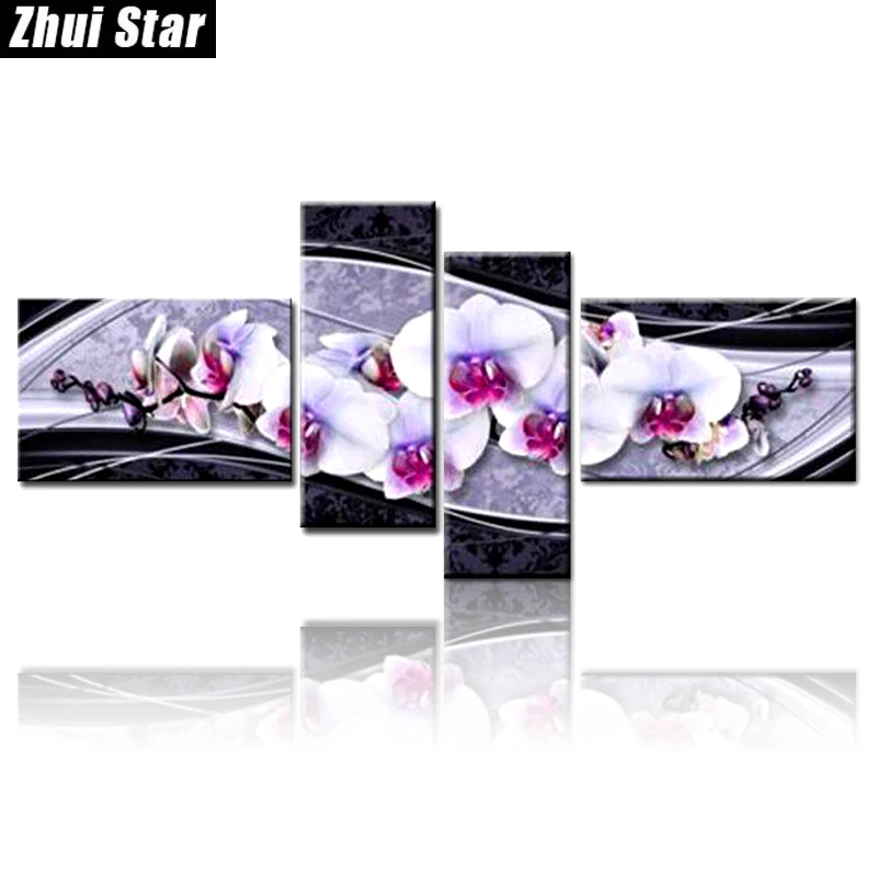 Zhui Star 5D DIY Full Square Diamond Painting "Orchid Flower" Multi-picture Combination 3D Embroidery Cross Stitch Mosaic Decor
Zhui Star 5D DIY Full Square Diamond Painting "Orchid Flower" Multi-picture Combination 3D Embroidery Cross Stitch Mosaic Decor