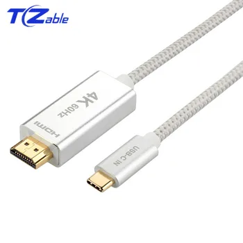2m Type C Cable Thunderbolt 3 To HDMI Braided 4K@60HZ USB C 3.1 HDMI 2.0 Cable Male To Type-C Male Converter Wire Adapter
2m Type C Cable Thunderbolt 3 To HDMI Braided 4K@60HZ USB C 3.1 HDMI 2.0 Cable Male To Type-C Male Converter Wire Adapter