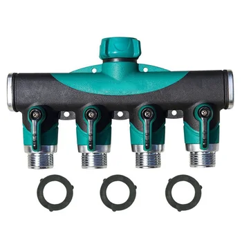 Garden Hose Connector With Hoses Washer 4 Way Heavy Duty Hose Tap Splitter Shut Off Knobs Faucet For Irrigation Lawns J2
Garden Hose Connector With Hoses Washer 4 Way Heavy Duty Hose Tap Splitter Shut Off Knobs Faucet For Irrigation Lawns J2