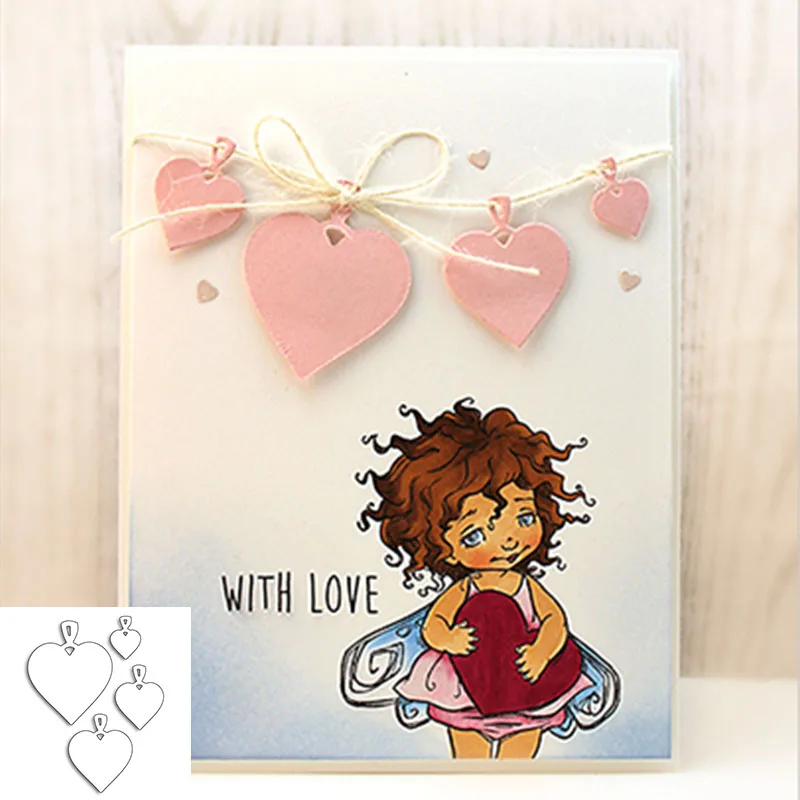 Heart Charms Metal Cutting Dies Stencils for DIY Scrapbooking Valentine Decorative Embossing Paper Card Crafts Template New 2019
Heart Charms Metal Cutting Dies Stencils for DIY Scrapbooking Valentine Decorative Embossing Paper Card Crafts Template New 2019