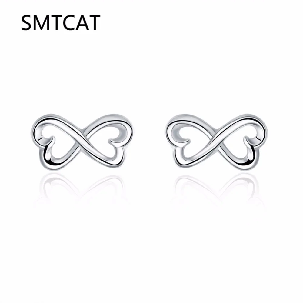SMTCAT Unique Infinity Jewelry Silver 925 Double Heart Stud Earrings for Women Hoop Ear Jackets Statement Bowknot Earrings
SMTCAT Unique Infinity Jewelry Silver 925 Double Heart Stud Earrings for Women Hoop Ear Jackets Statement Bowknot Earrings
