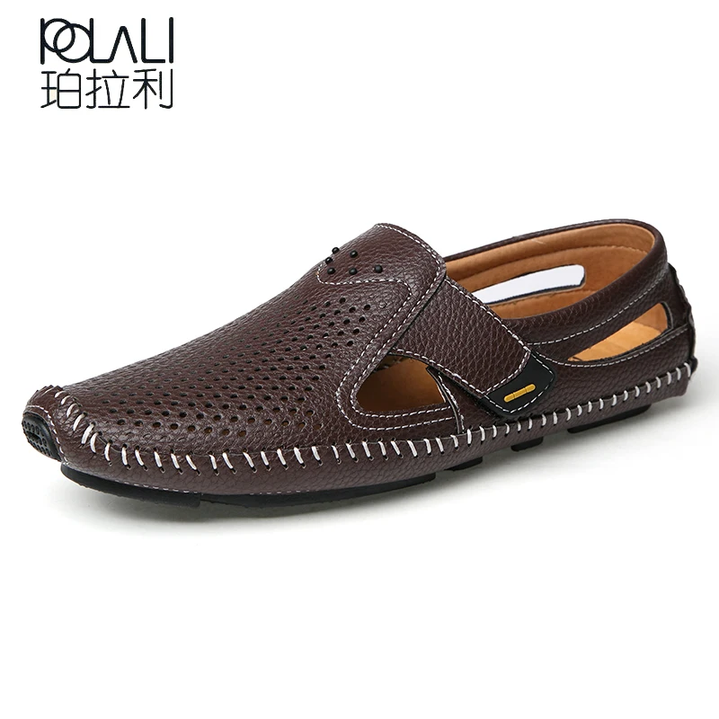 POLALI Brand Drop Shipping mens sandals genuine leather sandals outdoor casual men leather sandals for men Men Beach shoes
POLALI Brand Drop Shipping mens sandals genuine leather sandals outdoor casual men leather sandals for men Men Beach shoes