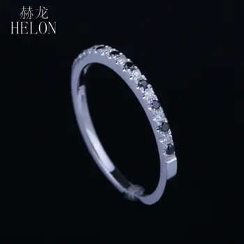 HELON Solid 14K White Gold Pave Set White & Black Diamonds Engagement Wedding Band Diamonds Women's Jewelry Ring
HELON Solid 14K White Gold Pave Set White & Black Diamonds Engagement Wedding Band Diamonds Women's Jewelry Ring