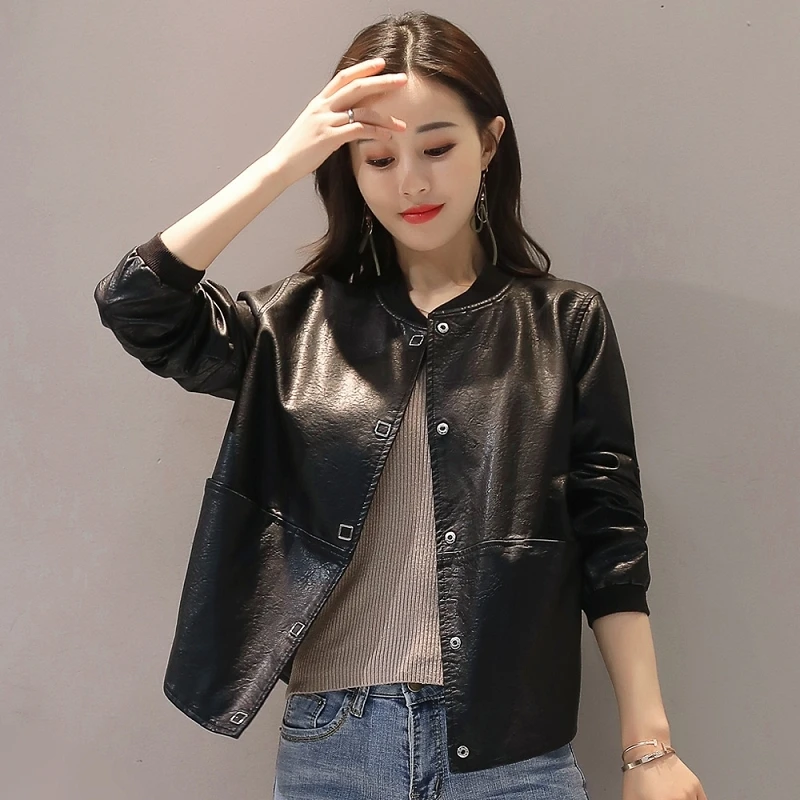 3XL plus size women leather jacket Leather female spring and autumn 2019 loose large size collar PU leather short jacket casual
3XL plus size women leather jacket Leather female spring and autumn 2019 loose large size collar PU leather short jacket casual