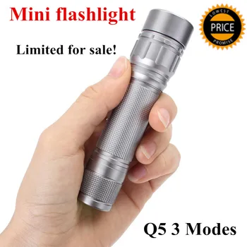 Q5 LED Flashlight 2000LM Zoomable 3-mode Torch Adjustable Focus Lamp Light 1 x 18650 Battery Sliver lanterna Flash light
Q5 LED Flashlight 2000LM Zoomable 3-mode Torch Adjustable Focus Lamp Light 1 x 18650 Battery Sliver lanterna Flash light