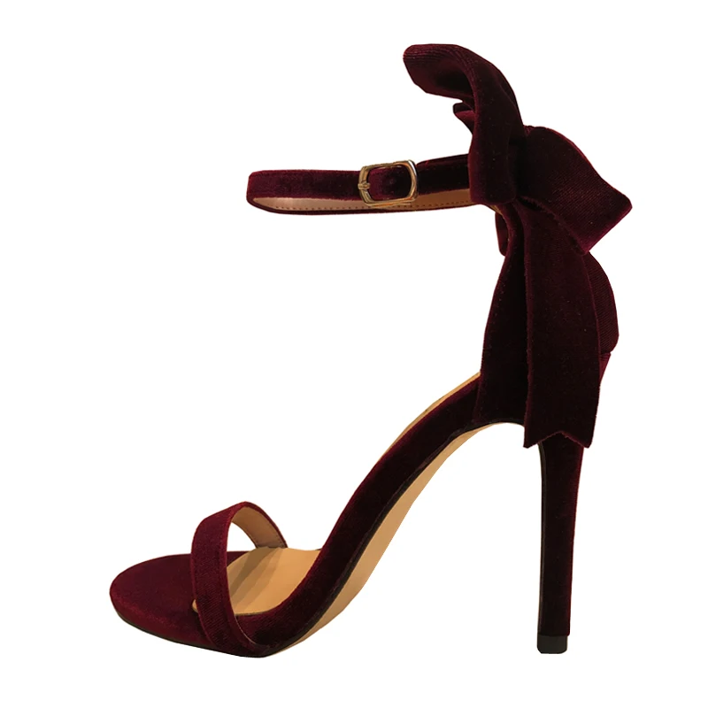Sexy Burgundy Suede word Buckle with High Heel Stiletto with Open Toe Sandals Female Summer 2019 New Bow Shoes High Heels
Sexy Burgundy Suede word Buckle with High Heel Stiletto with Open Toe Sandals Female Summer 2019 New Bow Shoes High Heels