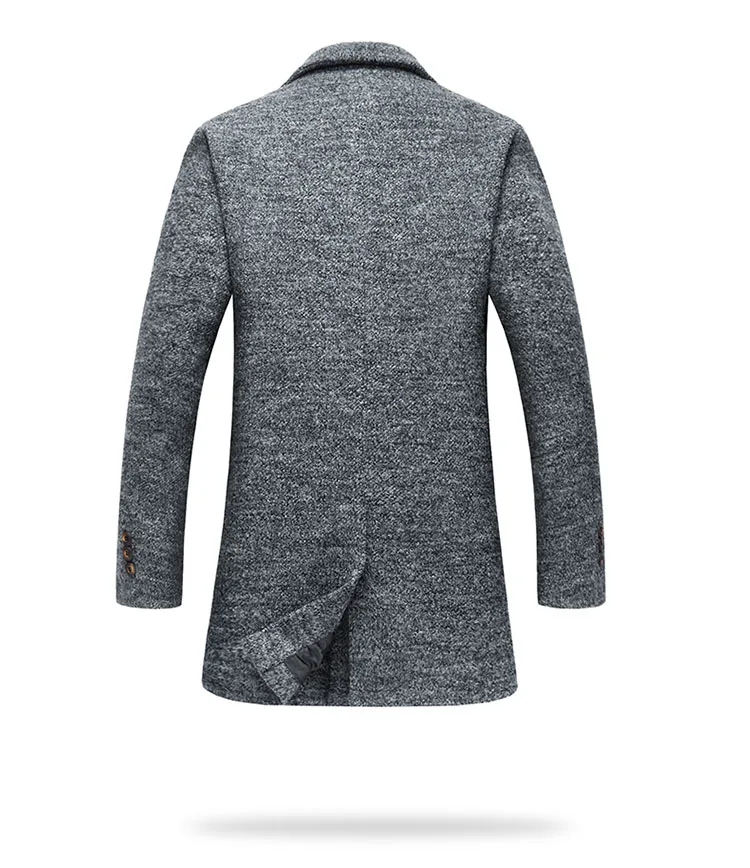 Aolamegs Men Winter Jackets Woolen Coats Fashion Casual Slim Fit Men's Overcoat Warm Outerwear Medium-long Style Jacket Parka (14)