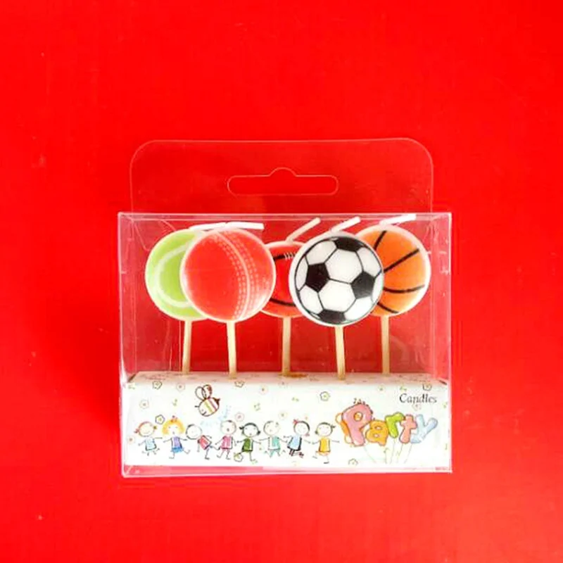 5 pcs/set New Basketball Football tennis shape happy birthday cake decorating supplies candle soccer candle for birthday
5 pcs/set New Basketball Football tennis shape happy birthday cake decorating supplies candle soccer candle for birthday
