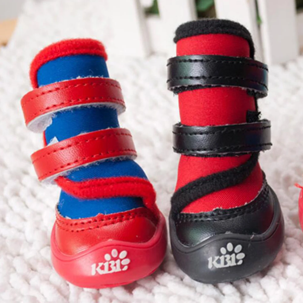 4pcs/set Autumn Winter Warm Pet Dog Shoes PU Anti-slip Stripe Dog Shoes Waterproof Snow Dog Boots For Small Dogs Chihuahua
4pcs/set Autumn Winter Warm Pet Dog Shoes PU Anti-slip Stripe Dog Shoes Waterproof Snow Dog Boots For Small Dogs Chihuahua