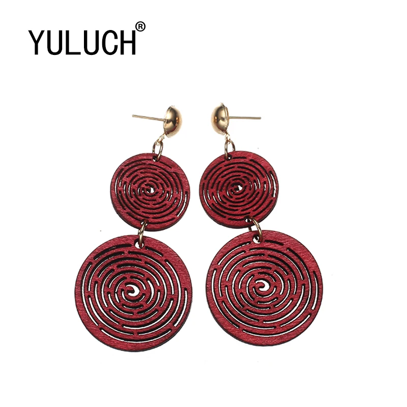 YULUCH Exclusive design natural wood hollow double pendants fashion earrings for girls simple art party jewelry gift for woman
YULUCH Exclusive design natural wood hollow double pendants fashion earrings for girls simple art party jewelry gift for woman