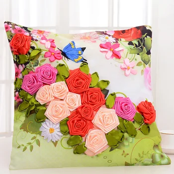 3D printing stitch / Ribbon embroidery pillow / car pillow pillow Campanula Continental living room / rose ribbon embroidery
3D printing stitch / Ribbon embroidery pillow / car pillow pillow Campanula Continental living room / rose ribbon embroidery