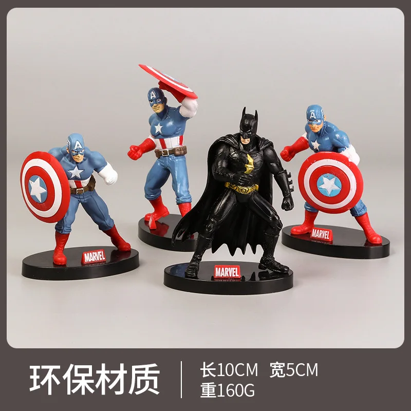 10cm high avengers hand puppet toy captain America batman PVC Action Map superhero desktop Ornament
10cm high avengers hand puppet toy captain America batman PVC Action Map superhero desktop Ornament