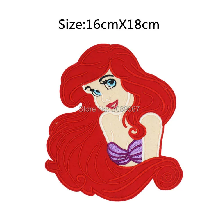 7" Little Mermaid Ariel Bust Princess Applique Movie TV Series Halloween Costume LARGE Felt Embroidered iron on patch TRANSFER
7" Little Mermaid Ariel Bust Princess Applique Movie TV Series Halloween Costume LARGE Felt Embroidered iron on patch TRANSFER