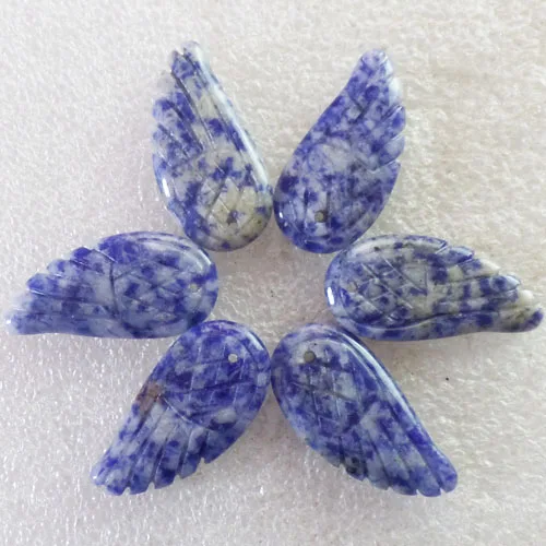Free Shipping 6Pcs Beautiful Carved Sodalite Wing Pendant Bead 30x14x4mm (Min.order 15$ mix)
Free Shipping 6Pcs Beautiful Carved Sodalite Wing Pendant Bead 30x14x4mm (Min.order 15$ mix)
