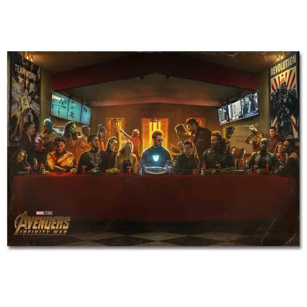 TaaWaa Avengers Infinity War The Last Shawarma Movie Art Silk Poster Prints 13x21 20x20 inches wall Picture For Living Room De
TaaWaa Avengers Infinity War The Last Shawarma Movie Art Silk Poster Prints 13x21 20x20 inches wall Picture For Living Room De