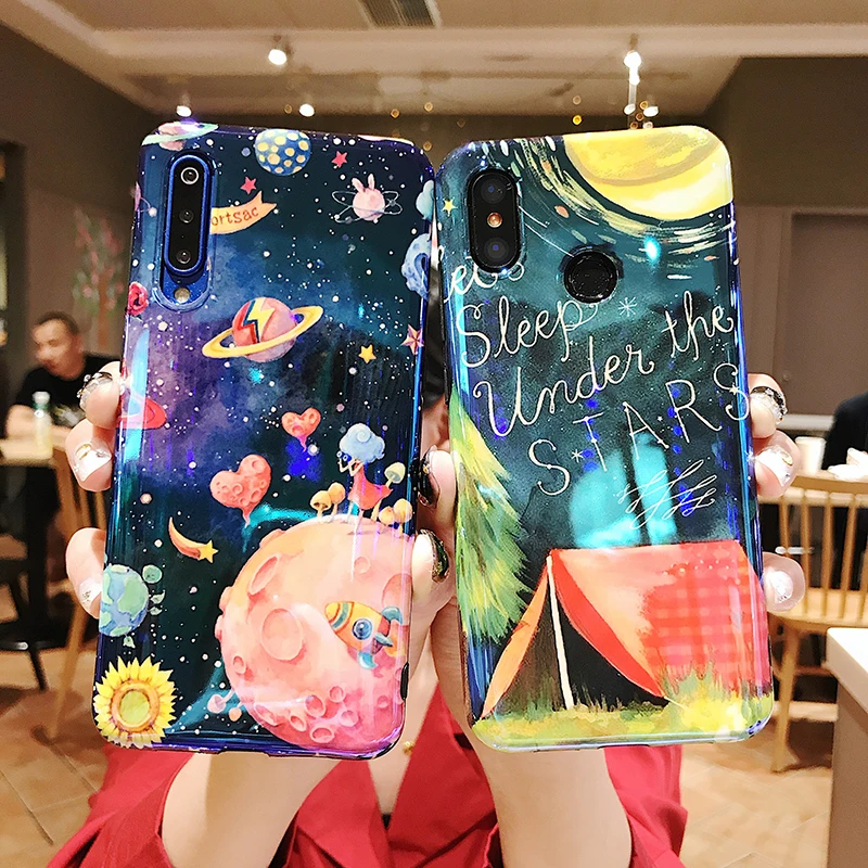 Blue light Phone Cases for Xiaomi 6 6X 8 9 9SE Glossy planet girl soft TPU cover for Redmi Note 7 back fundas Capa
Blue light Phone Cases for Xiaomi 6 6X 8 9 9SE Glossy planet girl soft TPU cover for Redmi Note 7 back fundas Capa