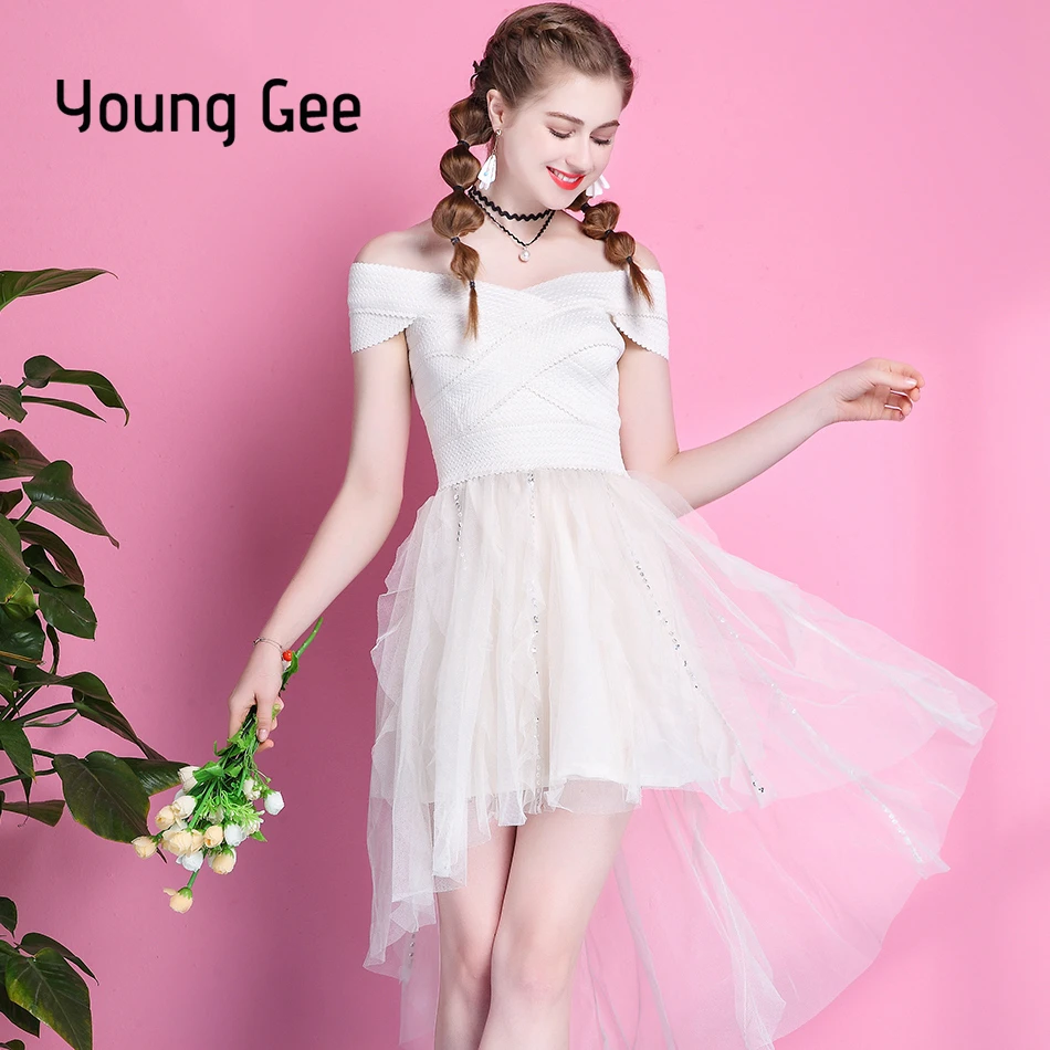 Женское вечернее платье Young Gee, элегантное Сетчатое платье с вырезом лодочкой, открытыми плечами и блестками, элегантное платье для вечеринки
Женское вечернее платье Young Gee, элегантное Сетчатое платье с вырезом лодочкой, открытыми плечами и блестками, элегантное платье для вечеринки