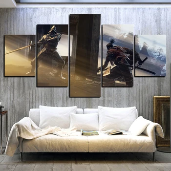 5 Piece SEKIRO Shadows Die Twice Games Art Print Canvas Paintings Wolf Ninja Picture Wall Paintings for Home Decor
5 Piece SEKIRO Shadows Die Twice Games Art Print Canvas Paintings Wolf Ninja Picture Wall Paintings for Home Decor