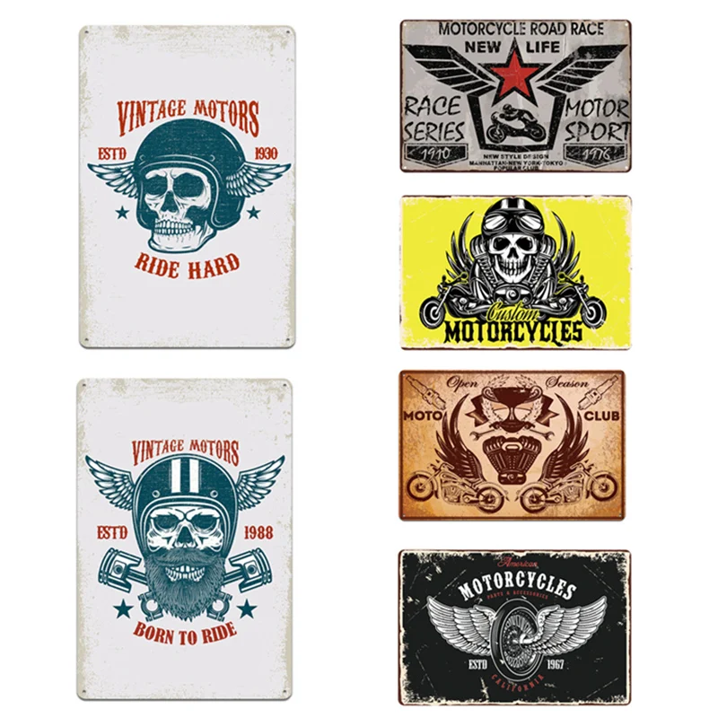 American Vintage Motocycle Moto Club Chopper Metal Tin Sign Home Art Decor Iron Poster Decorative Retro Wall Art for Bar Pub
American Vintage Motocycle Moto Club Chopper Metal Tin Sign Home Art Decor Iron Poster Decorative Retro Wall Art for Bar Pub