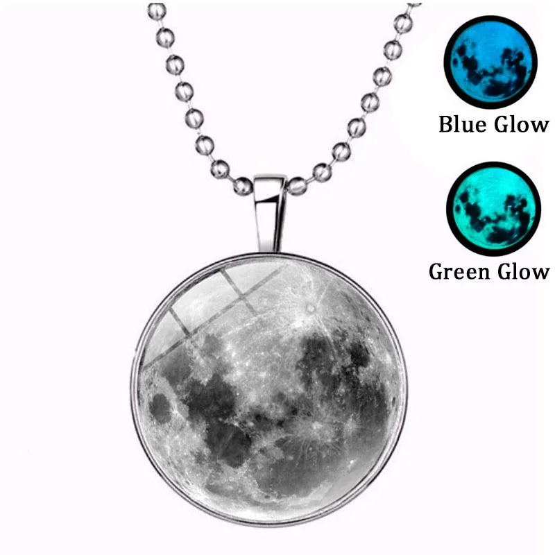 Fashion Glow in the Dark Luminous Star Series Planet Moon Pendant Necklace Crystal Glass Cabochon Galaxy Christmas Gift Jewelry
Fashion Glow in the Dark Luminous Star Series Planet Moon Pendant Necklace Crystal Glass Cabochon Galaxy Christmas Gift Jewelry