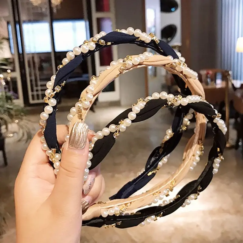 Wave Shape Cloth Head Band Women Hair Hoop Imitation Pearl Handmade Beads Party Headwear Girls Hair Accessories
Wave Shape Cloth Head Band Women Hair Hoop Imitation Pearl Handmade Beads Party Headwear Girls Hair Accessories