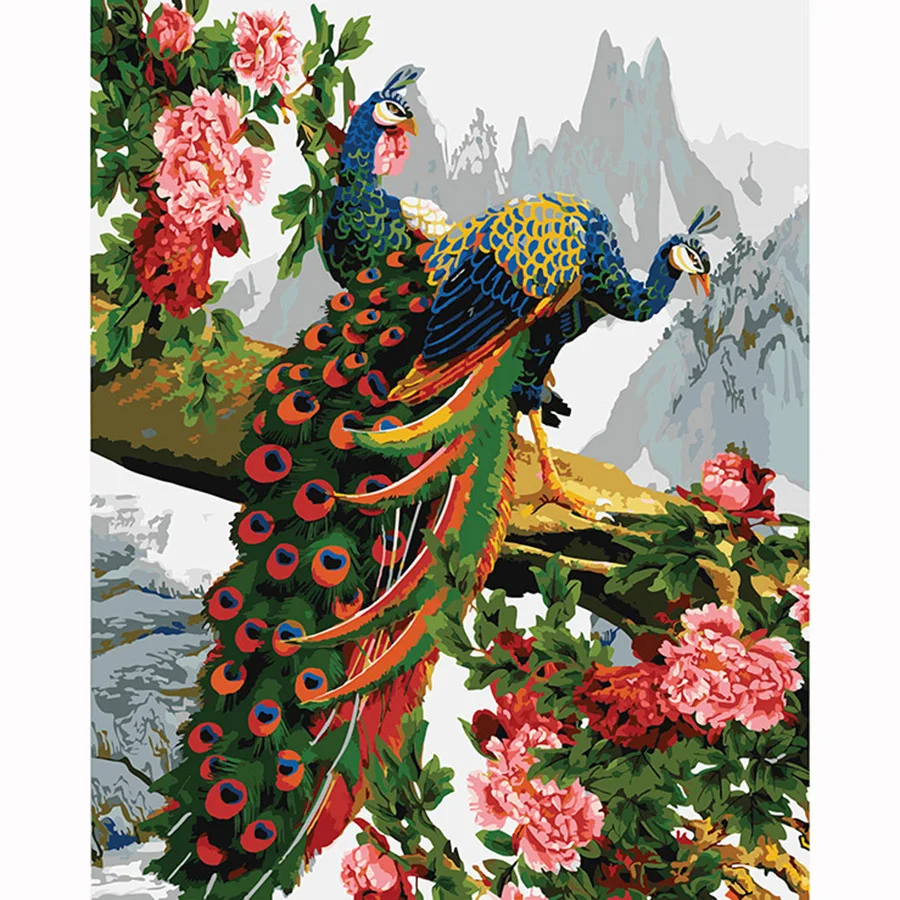 Peacock and Peony DIY Canvas Oil Painting Coloring By Numbers Home Decor Hand Painted Painting on the Wall art Picture DY479
Peacock and Peony DIY Canvas Oil Painting Coloring By Numbers Home Decor Hand Painted Painting on the Wall art Picture DY479