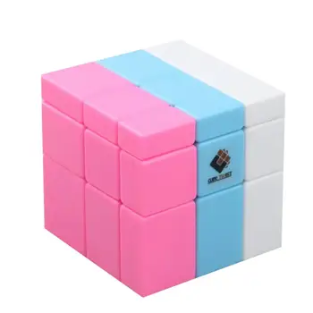 

2019 New Arrivals Cube Twist 3-colors Spliced Mirror Magic Cube Puzzle Toy for Challenge - Color Random