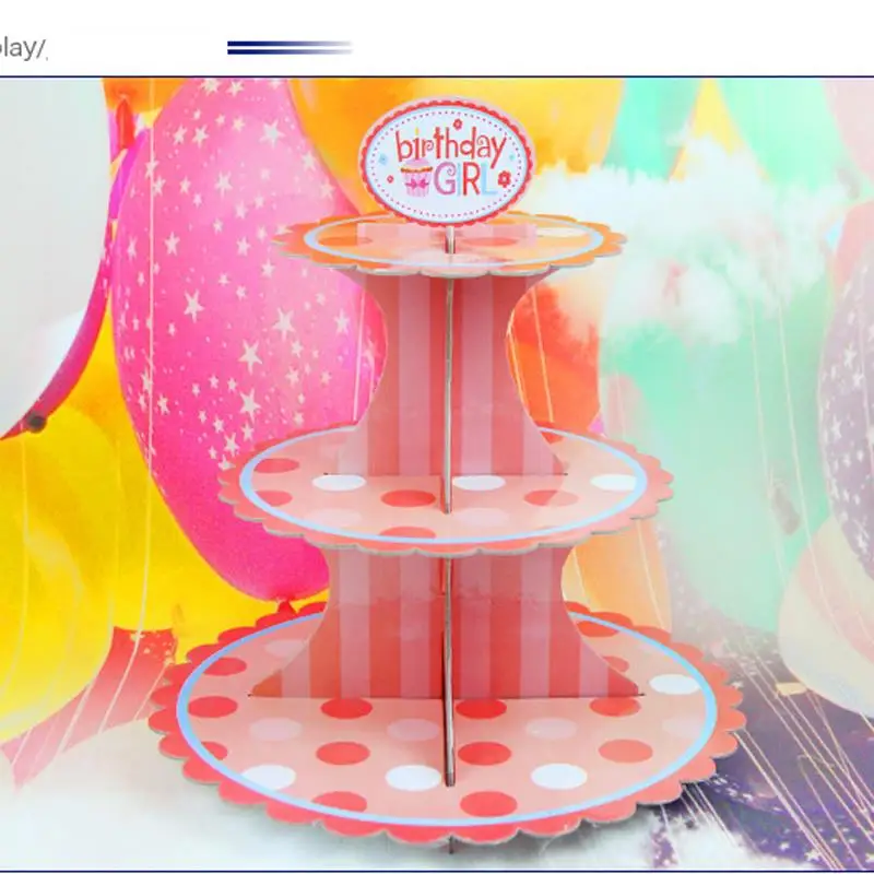 New Children's birthday Party Supplies The New Single product Petal Three Cake stand Fold Paper Crafts 41.5 * 30cm #03
New Children's birthday Party Supplies The New Single product Petal Three Cake stand Fold Paper Crafts 41.5 * 30cm #03