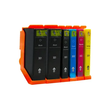 6pk 26XL T2621 T2631-T2634 Compatible Ink Cartridge for Epson XP600 XP605 XP520 XP620 XP625 XP720 XP820 XP610 XP615 XP710 XP810
6pk 26XL T2621 T2631-T2634 Compatible Ink Cartridge for Epson XP600 XP605 XP520 XP620 XP625 XP720 XP820 XP610 XP615 XP710 XP810