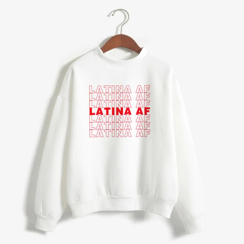 Latina AF Hoodie Women Pullover Latina Chingona Hispanic Hoodies Long Sleeve Rewnek Sweatshirt Female Jumper Tracksuit
Latina AF Hoodie Women Pullover Latina Chingona Hispanic Hoodies Long Sleeve Rewnek Sweatshirt Female Jumper Tracksuit