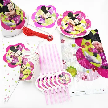 77pcs/lot Minnie Mouse theme disposable plates cups straws Minnie Mouse party decorations Minnie Mouse disposable tableware
77pcs/lot Minnie Mouse theme disposable plates cups straws Minnie Mouse party decorations Minnie Mouse disposable tableware