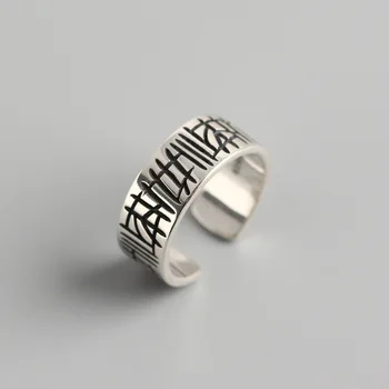 Women's Authentic S925 Sterling Silver Fine Retro Vintage Irregular Carved scrawl Band Wider ring adjust J442
Women's Authentic S925 Sterling Silver Fine Retro Vintage Irregular Carved scrawl Band Wider ring adjust J442