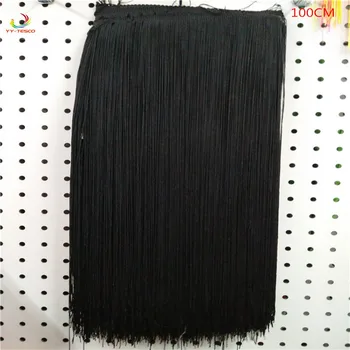 10 meters/lot 100CM Polyester Fringe Trim African black Tassel Ribbon Lace Accessory Sew Latin Dress Garment DIY Accessories
10 meters/lot 100CM Polyester Fringe Trim African black Tassel Ribbon Lace Accessory Sew Latin Dress Garment DIY Accessories