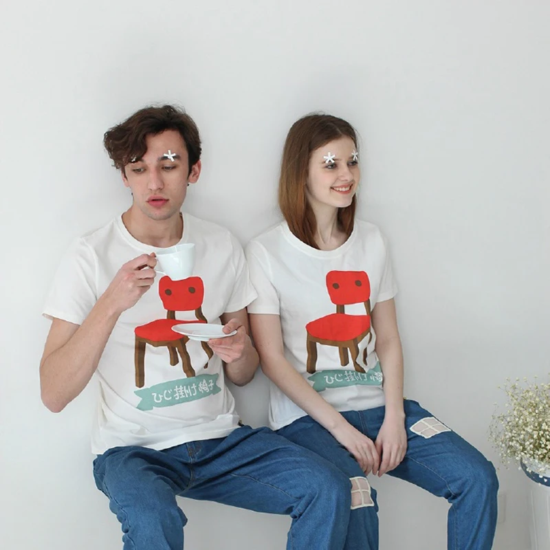 Combed Cotton Tee Tops For Men And Women Short Sleeve O-neck Loose Women T-shirt White Naughty Printed Summer T Shirts Fashion
Combed Cotton Tee Tops For Men And Women Short Sleeve O-neck Loose Women T-shirt White Naughty Printed Summer T Shirts Fashion