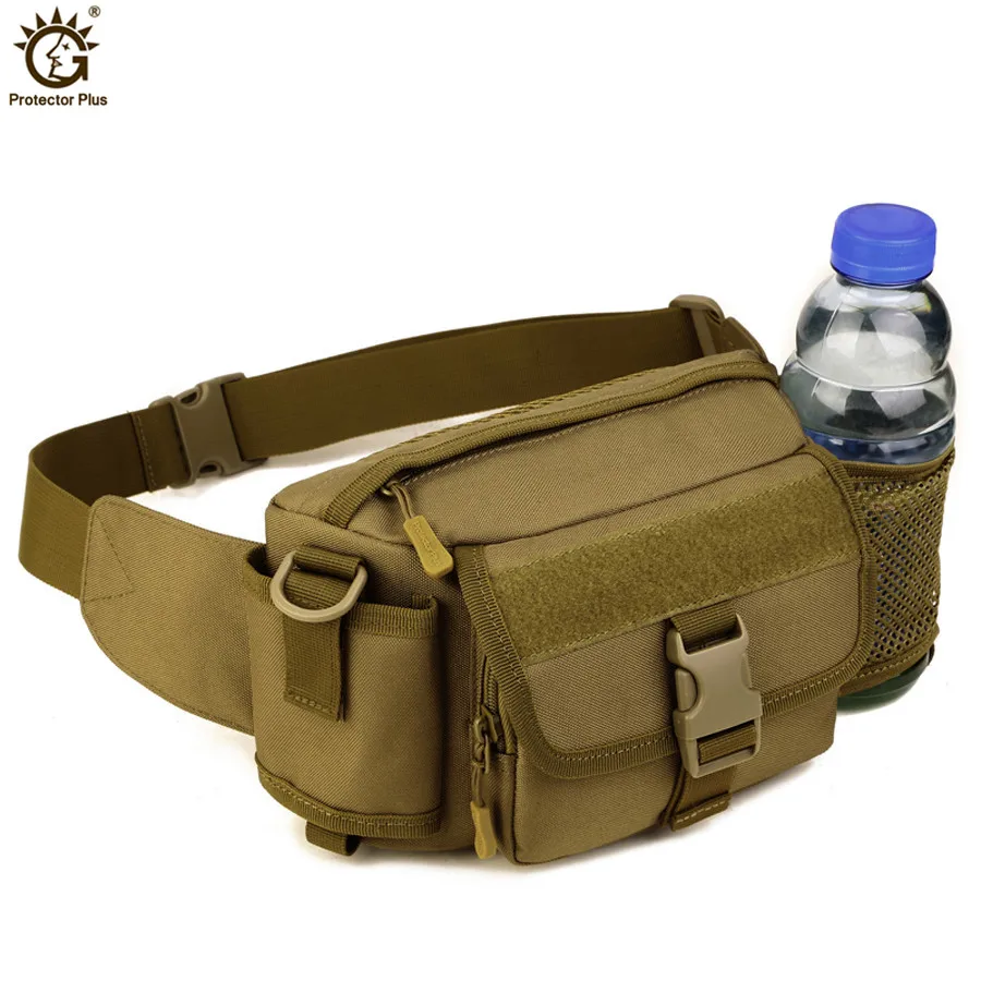 

Men Women Tactics Bag Waist Packs Waterproof Nylon Fanny Pack Belt Bag Bumbag Shoulder Bag