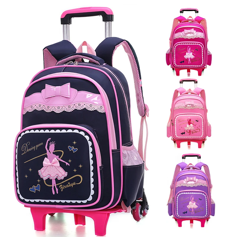 New girl Cartoon schoolbag 6 wheels Climb school bags the stairs children schoolbag travel luggage rolling trolley case
New girl Cartoon schoolbag 6 wheels Climb school bags the stairs children schoolbag travel luggage rolling trolley case