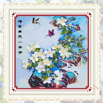 50x50cm Magnolia Tree DIY 3d Print Ribbon Embroidery Painting Set Cross Stitch Tool Kit Fashion Unfinished Needlework Craft Gift
50x50cm Magnolia Tree DIY 3d Print Ribbon Embroidery Painting Set Cross Stitch Tool Kit Fashion Unfinished Needlework Craft Gift