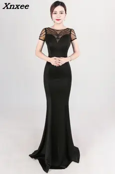 2018 New Burgundy Beads Dress Long Evening Party Club Woman O-neck Short Sleeves Mermiad Maxi Dress Formal Prom Gowns Vestidos
2018 New Burgundy Beads Dress Long Evening Party Club Woman O-neck Short Sleeves Mermiad Maxi Dress Formal Prom Gowns Vestidos