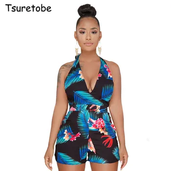 Tsuretobe Summer Sexy Bandage Casual Print Jumpsuit Women Bodycon Sleeveless Off Shoulder Jumpsuit Beach Backless Overalls
Tsuretobe Summer Sexy Bandage Casual Print Jumpsuit Women Bodycon Sleeveless Off Shoulder Jumpsuit Beach Backless Overalls