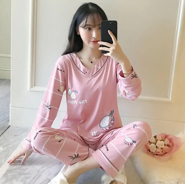 FOLOBE Cotton Long Sleeve Sleepwear Women Unicorn Pajamas Suit Female Pyjamas Pants Home Clothes For Women 2pcs/set Pink
FOLOBE Cotton Long Sleeve Sleepwear Women Unicorn Pajamas Suit Female Pyjamas Pants Home Clothes For Women 2pcs/set Pink