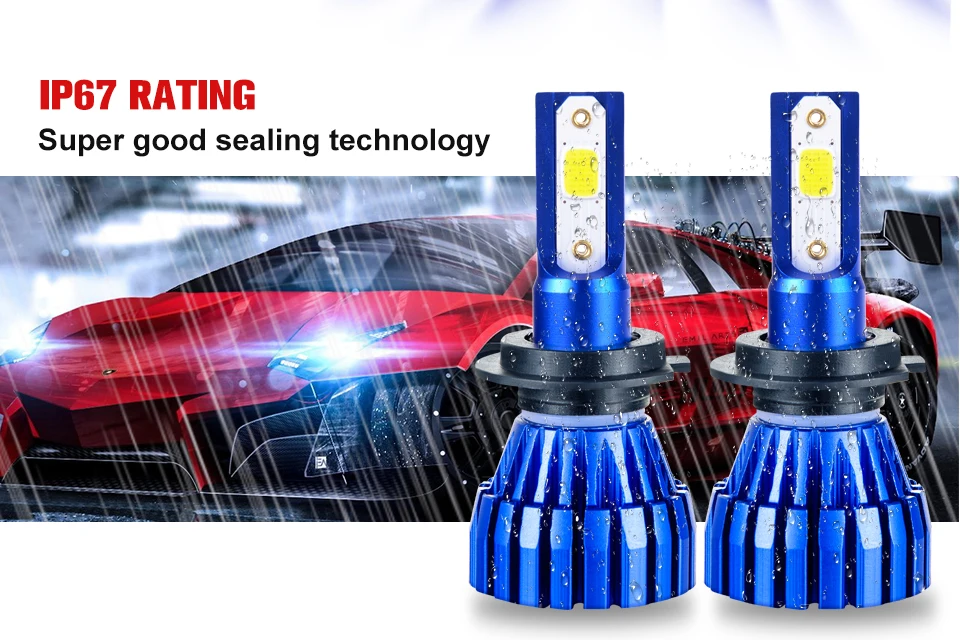 Aceersun LED Fog light car Motorcycle H7 H1 9005 9006 H11 H3 Fanless 12V 24V COB Chip 4300K IP67 Spotlight MINI car accessories (5)