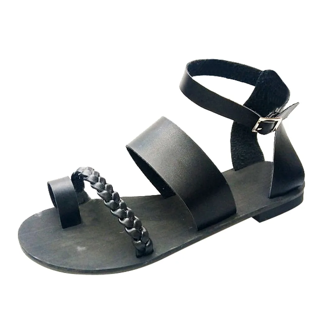 Women Buckle Sandals Summer Gladiator Sandals Soft Leather Sandal Shoes Women Ladies Flip Flop Flats Heel Sandalia Plataforma
Women Buckle Sandals Summer Gladiator Sandals Soft Leather Sandal Shoes Women Ladies Flip Flop Flats Heel Sandalia Plataforma