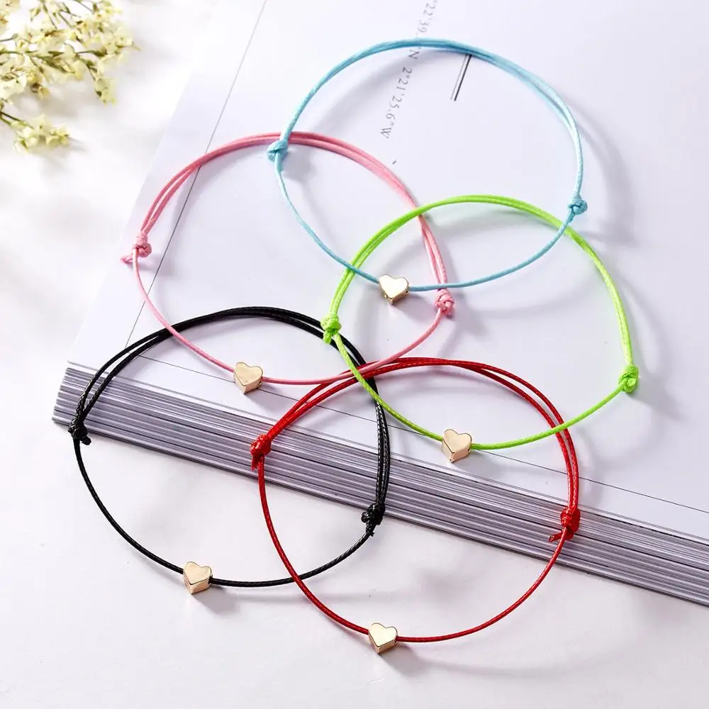2018 Lucky Golden Heart Stars Bracelet For Women Children Colorful Rope String Adjustable Handmade Bracelet DIY Jewelry
2018 Lucky Golden Heart Stars Bracelet For Women Children Colorful Rope String Adjustable Handmade Bracelet DIY Jewelry