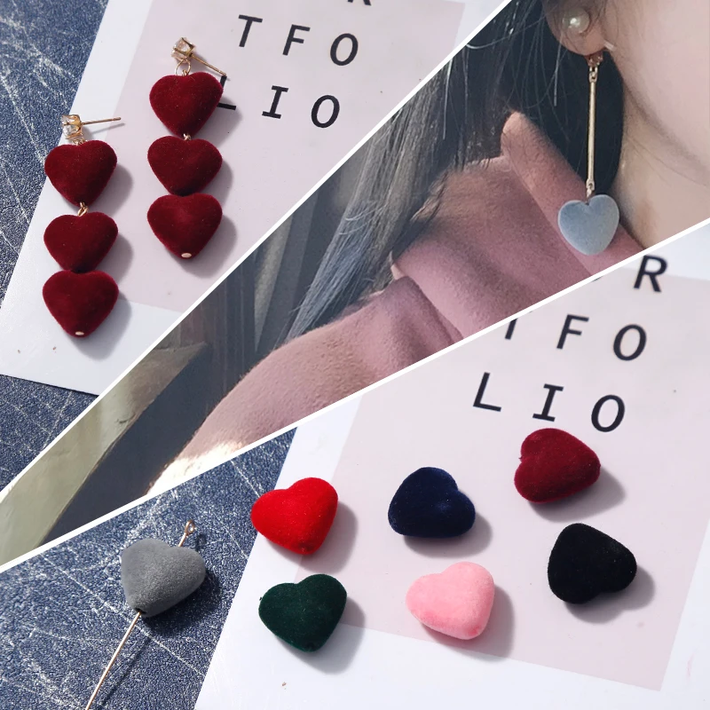 Diy Handmade Ear Jewelry Pendant Plush Velvet Heart Making Earrings Accessories Finding Components Material 10pcs
Diy Handmade Ear Jewelry Pendant Plush Velvet Heart Making Earrings Accessories Finding Components Material 10pcs