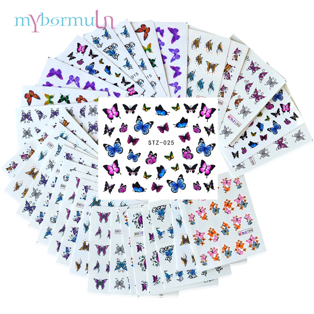 MYBORMULA 30 pcs Mixed Butterfly Nail Art Sticker Colorful Water Transfer Decals Watermark Tips Nail Sticker Wraps Nail Decals
MYBORMULA 30 pcs Mixed Butterfly Nail Art Sticker Colorful Water Transfer Decals Watermark Tips Nail Sticker Wraps Nail Decals