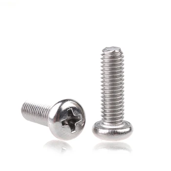 M2 M2.5 M3 M4 M5 304 Stainless Steel Cross Recessed Round Head Screws Phillips Screws 6-30mm
M2 M2.5 M3 M4 M5 304 Stainless Steel Cross Recessed Round Head Screws Phillips Screws 6-30mm