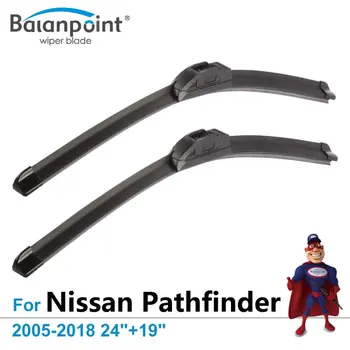 Wiper Blades for Nissan Pathfinder 2005-2018 24"+19", Pack of 2 Blades, Bracketless Brushes
Wiper Blades for Nissan Pathfinder 2005-2018 24"+19", Pack of 2 Blades, Bracketless Brushes