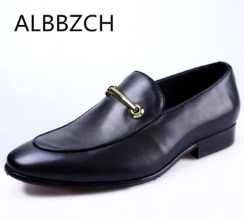 Comfortable Genuine Leather Dress Men Shoes Slip On Wedding Shoes Men's Luxury Design Business Office Work Men Shoes Size 38-44
Comfortable Genuine Leather Dress Men Shoes Slip On Wedding Shoes Men's Luxury Design Business Office Work Men Shoes Size 38-44