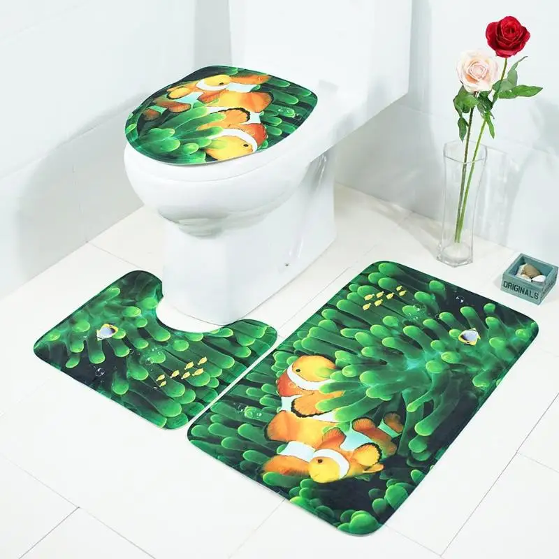3Pcs 3D Bath Mats Anti Slip Bathroom Set Coral Fleece Floor Bath Mats alfombra paspas Toilet Rugs tapis salle de bain Mats
3Pcs 3D Bath Mats Anti Slip Bathroom Set Coral Fleece Floor Bath Mats alfombra paspas Toilet Rugs tapis salle de bain Mats